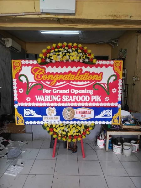 Papan Bunga Ucapan Selamat Pulo Gebang
